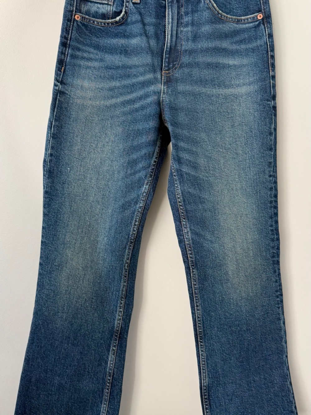 BNWOT ZARA 2026 Jeans Denim Ankle Cropped Blue 4 27